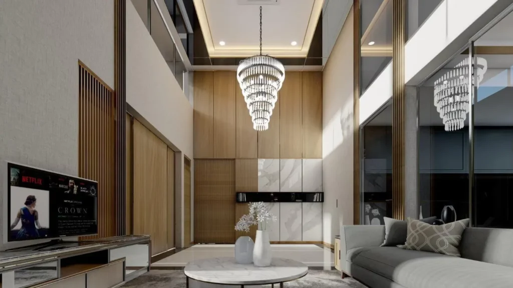 Interior design renovation for entrance hall