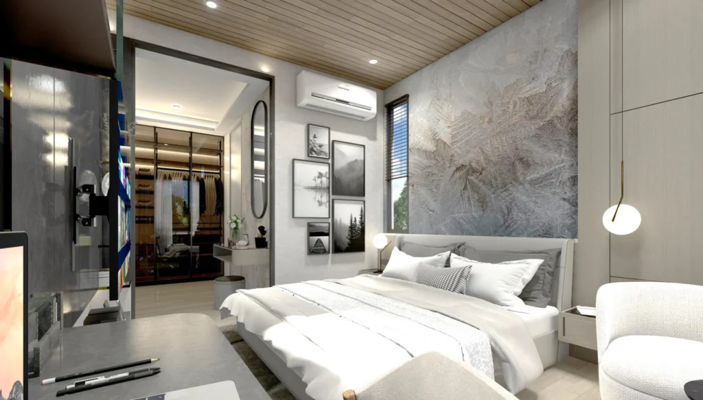 Interior design for Living room Villa Forest Village, Chonburi