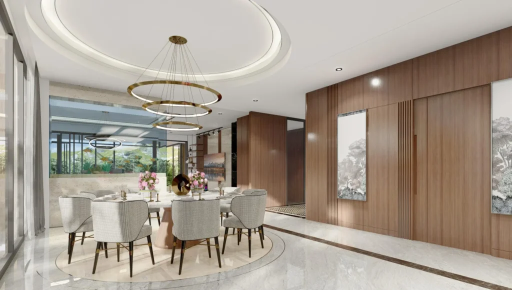 Interior design for living & dining area TRT RESIDENCE