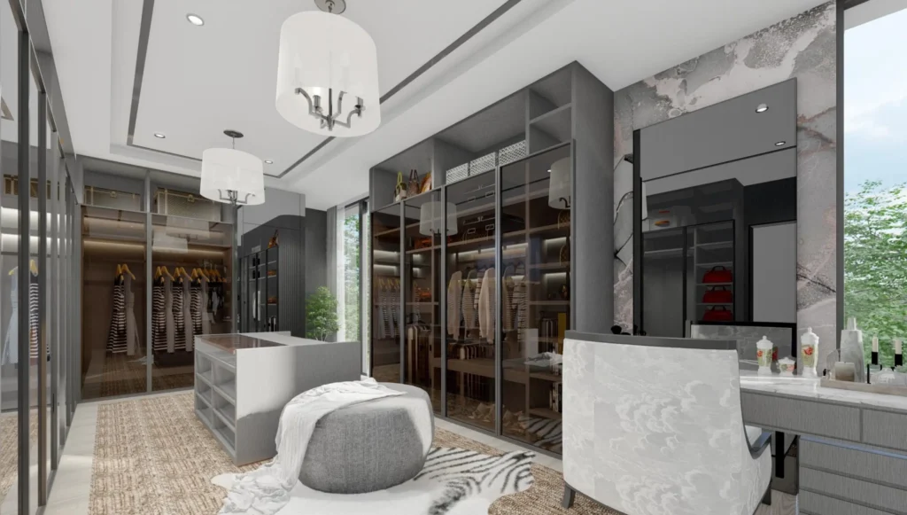 Interior design for living & dining area TRT RESIDENCE